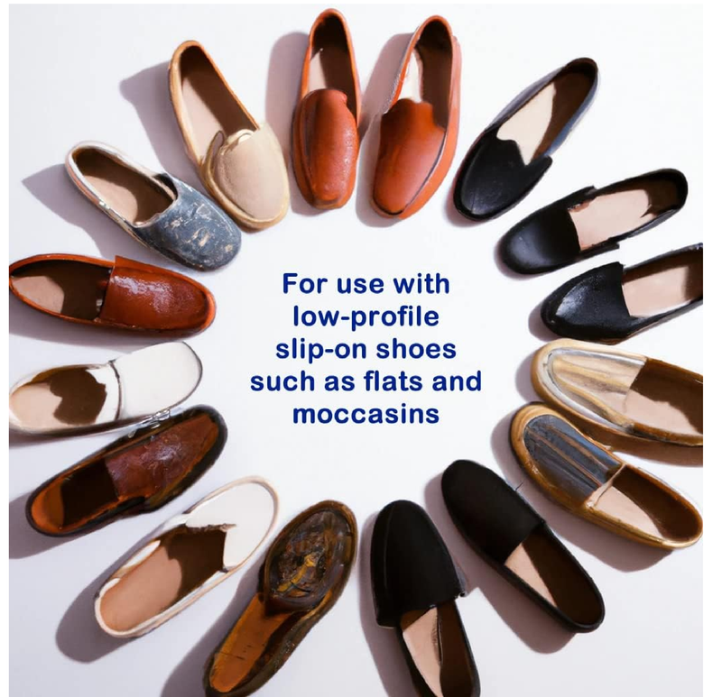 Casual Arch Support Orthotic Inserts for Dress Shoes & Slip-On Loafers – 3/4 Length Plantar Fasciitis Insoles