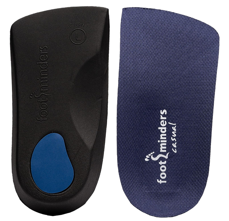 Casual Arch Support Orthotic Inserts for Dress Shoes & Slip-On Loafers – 3/4 Length Plantar Fasciitis Insoles