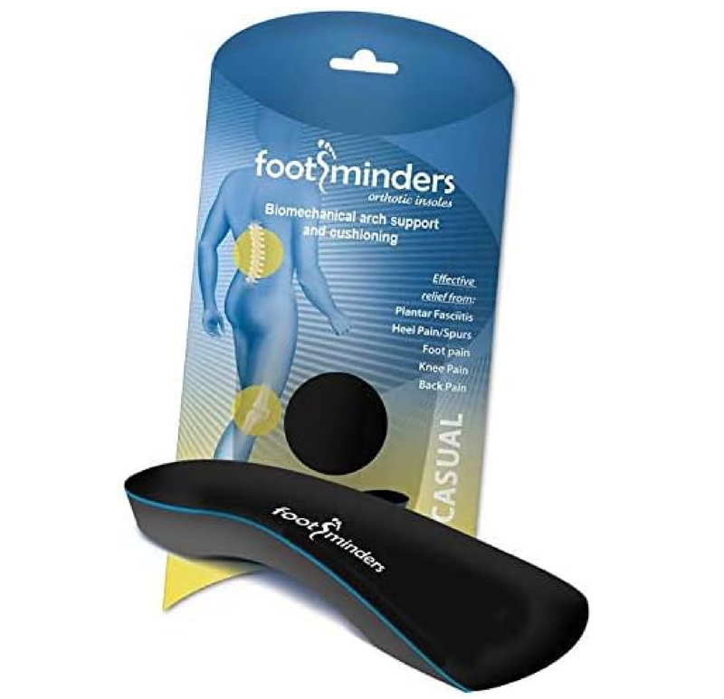 Casual Arch Support Orthotic Inserts for Dress Shoes & Slip-On Loafers – 3/4 Length Plantar Fasciitis Insoles