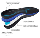 Plantar Fasciitis Insoles, Arch Supports for Men and Women, Orthotic Insoles, Sports Insoles for Flat Feet,