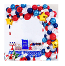 129PCS 4th/Fourth of July Decorations Balloon Garland Arch Kit Red White Blue Patriotic Party Memorial Day Outdoor Indoor Birthday Decor Supplies