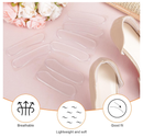 6 Pairs Sandal Strap Cushion Strips, Transparent Self-Adhesive Heel Liners Anti-Slip Heel Strap Cushion Pads for Shoes Too Big Slipping Rubbing