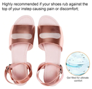 6 Pairs Sandal Strap Cushion Strips, Transparent Self-Adhesive Heel Liners Anti-Slip Heel Strap Cushion Pads for Shoes Too Big Slipping Rubbing