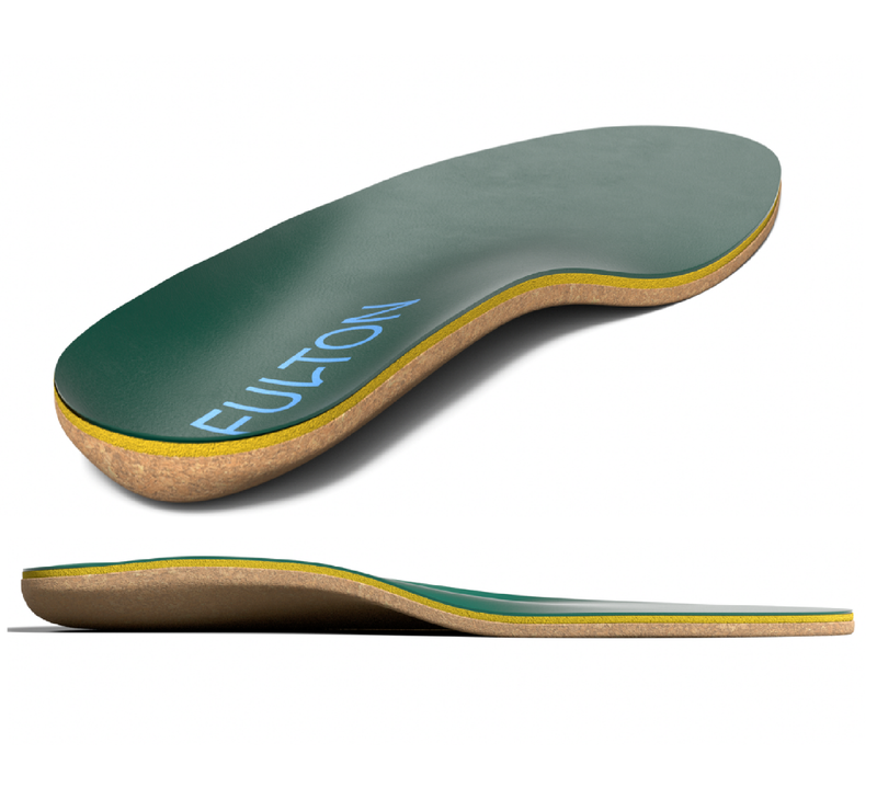 Fulton Custom Molding Cork Shoe Inserts for Men - Pain Relief Orthotic Insoles