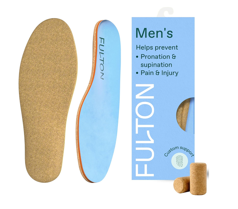 Fulton Men's Shock Absorbing Insoles with High Impact Arch Support