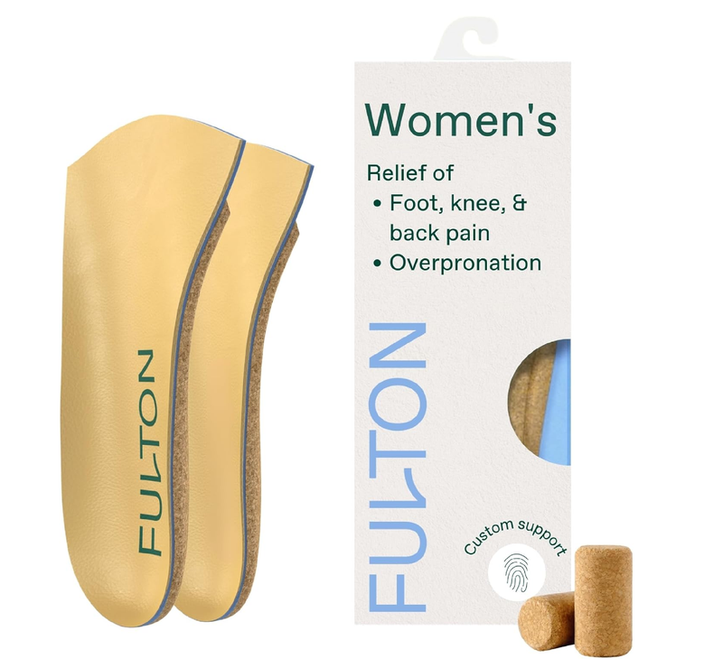 Fulton Universal Shoe Inserts for Women with Custom Molding & Arch Support