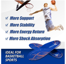 GED Basketball Shoe Insoles for Men & Women - Sports Inserts for Arch Support and Athletic Activity