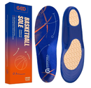GED Basketball Insoles for Men and Women: Sports Insoles for Arch Support and Athletic Activity.