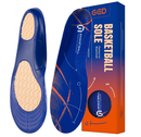 GED Basketball Shoe Insoles for Men & Women - Sports Inserts for Arch Support and Athletic Activity