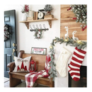 GEEORY Christmas Decorative Pillow Covers 16 x 16 Inch Set of 4, Gnomes Santa Claus Deer Snowman Rustic Winter Holiday Farmhouse Cushion Cases Xmas Decoration for Home Party Sofa Couch GA313-16