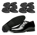 Heel Plates 30 PCS Rubber Shoes Heel Taps Tips Repair Pad Replacement for Boots and Shoes with Nails.