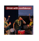 GOLDGE Beer Pong Table Mat Drinking Games for Adults Party Adult Games 8pcs Beer Pong Balls 30pcs Beer Pong Cups Drunk Games Beer Pong Set