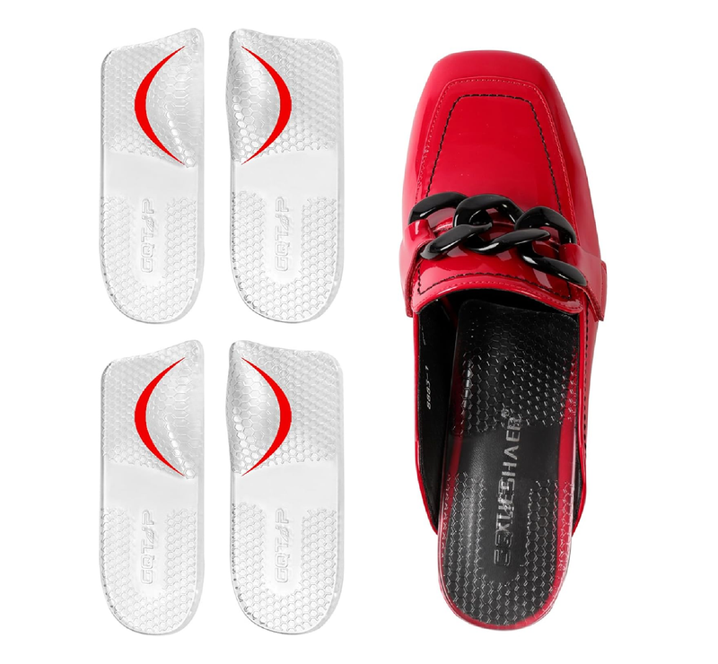 3/4 Plantar Fasciitis Relief insoles – Arch Support Inserts Women for Flat Feet,