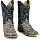 Justin Boots Men's Ocean View 11" Western Boot - Slate Grey Pirarucu (GR5715) - Front View