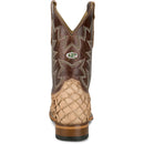 Justin Boots Men's Ocean View 11" Western Boot - Cedar Brown Pirarucu (GR5716) - View 5