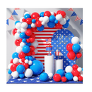 GREMAG Balloon Garland Kit Red White and Blue Balloon Garland Arch Kit 96 Pcs 18 12 10 5 Inch Latex Balloons for 4th of July Independence