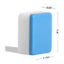 GUSTARIA Chinese Mahjong Set X-Large 1.6" Durable Melamine Mahjong Tiles Blue Professional