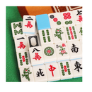 GUSTARIA Chinese Mahjong Set X-Large 1.6" Durable Melamine Mahjong Tiles Blue Professional