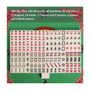 GUSTARIA Chinese Mahjong Set X-Large 1.6" Durable Melamine Mahjong Tiles Blue Professional