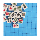 GUSTARIA Chinese Mahjong Set X-Large 1.6" Durable Melamine Mahjong Tiles Blue Professional