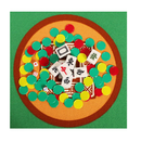 GUSTARIA Chinese Mahjong Set X-Large 1.6" Durable Melamine Mahjong Tiles Blue Professional