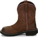 Justin Work Women's Wanette 8" Steel Toe Waterproof Boot - Aged Bark (GY9980) - View 8