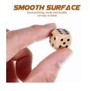 Gadpiparty 10 Pcs Wooden Dice Wooden D6 Six Sided Dice Game Dice Set Standard Game Dice Math Dice Mini Dices Table Dice Game Props for Classroom