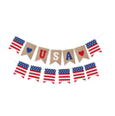 4th of July Banner Decorations Patriotic Decorations Independence Day Banner American Flag Banner Red White and Blue Decorations for 4th of july decorations outdoor Indoor