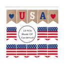 4th of July Banner Decorations Patriotic Decorations Independence Day Banner American Flag Banner Red White and Blue Decorations for 4th of july decorations outdoor Indoor