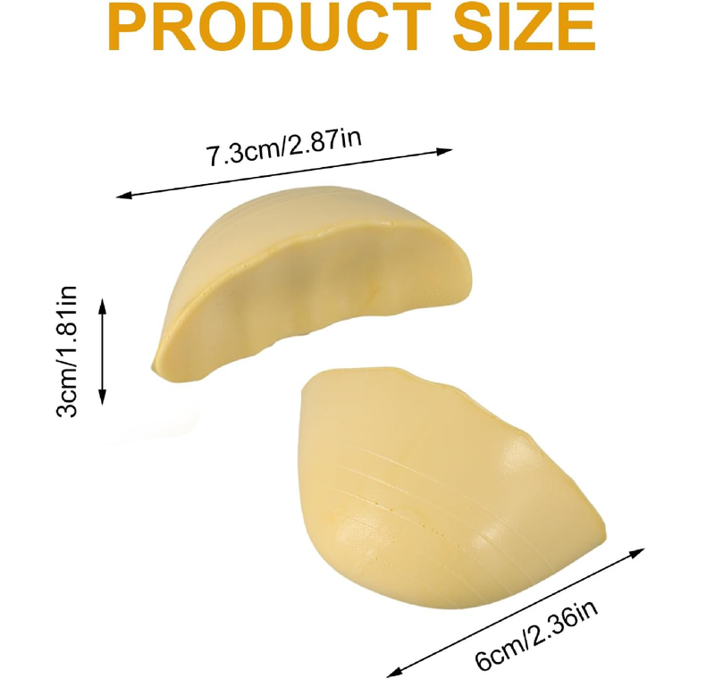 4 Pairs Shoe Toe Filler Inserts for Loose Shoes, Memory Foam Cushion, Fits Men and Women