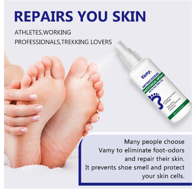 Natural Foot & Shoe Deodorizer Spray -Athletes Foot Spray, Natural Foot Care for Itching & Odor Relief, Soothing Formula with Botanical Extracts. Fragrance Free