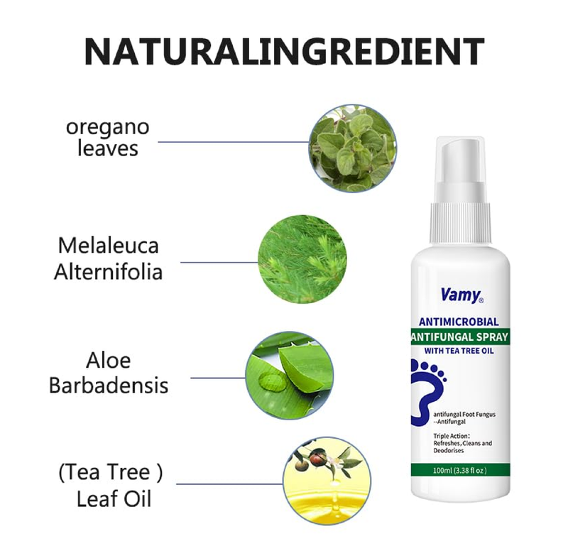 Natural Foot & Shoe Deodorizer Spray -Athletes Foot Spray, Natural Foot Care for Itching & Odor Relief, Soothing Formula with Botanical Extracts. Fragrance Free