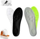 Steppers Insoles for Men, 4d Soft Memory Foam Cushioning Sports Cloud Insoles