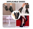 4 Pairs High Heel Insoles Breathable Shoe Pads 10.03 Inch Boot Inserts Foot Cushion Comfort Sponge Insert for Women