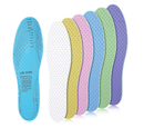 6 Pairs Shoe Insoles Women Thin Breathable Shoe Pads Inserts Ultra Soft Cushioning Walking Double Layer Latex Insoles