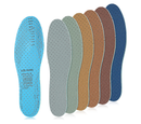 6 Pairs Shoe Insoles Women Thin Breathable Shoe Pads Inserts Ultra Soft Cushioning Walking Double Layer Latex Insoles