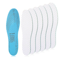 6 Pairs Shoe Insoles Women Thin Breathable Shoe Pads Inserts Ultra Soft Cushioning Walking Double Layer Latex Insoles