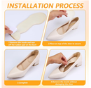 Giantree 2 Pairs of High Heel Insoles, Insole with Heel Grip, Sponge Insoles with Highs Heels Pads,