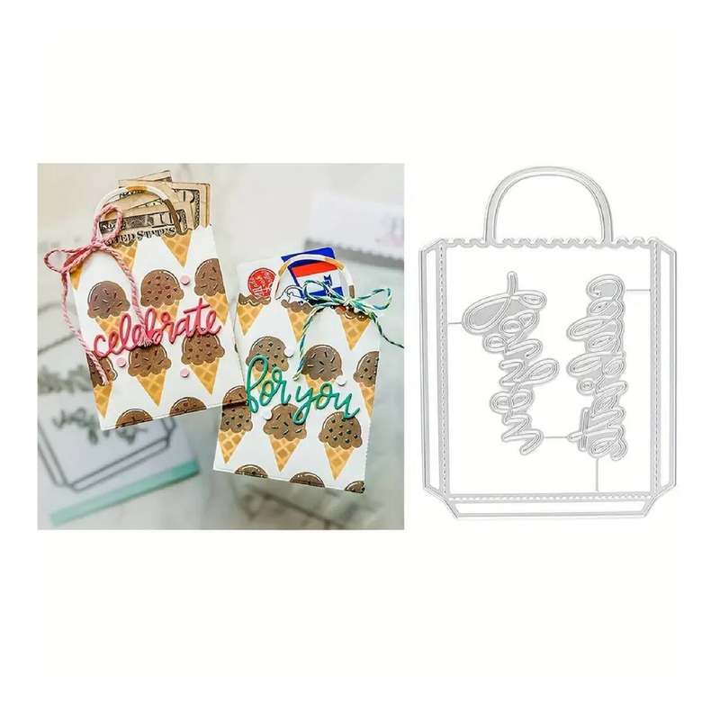 Gift Card Bag Cutting Dies For DIY Scrapbooking Crafts