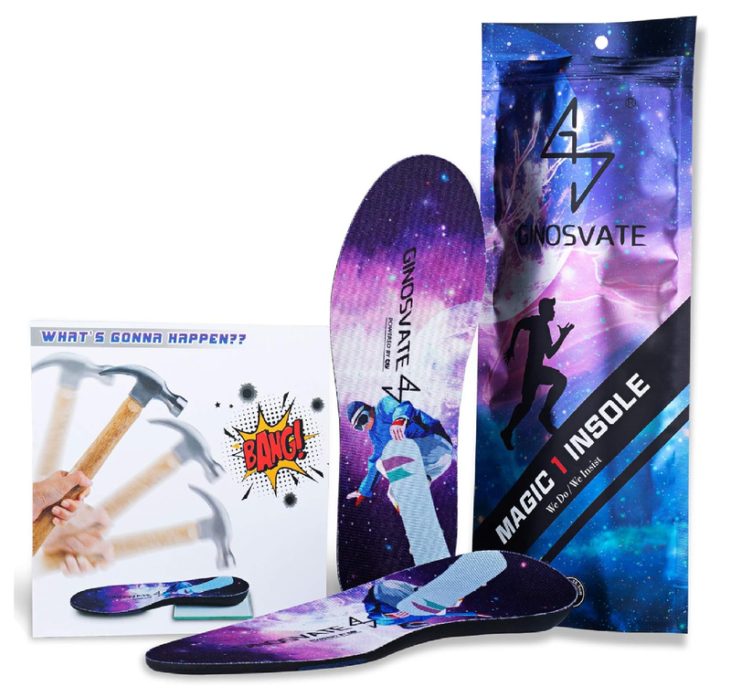 Absorbs 70% of Impact Energy Effectively,Boot Insoles for Men Work,Shock Absorbing Insoles
