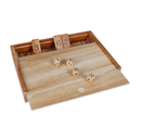 Glintoper Shut The Box & 4 in a Row Tables Game Set Classic Wood Dice Game with Numbers & Line Up 4 Game for Kids Family