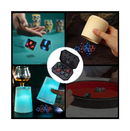 Glowing Dice Set 7Pcs Light Up Dice Polyhedron with Charging Box USB Rechargeable Electronic Dice Luminous DND Dice Glowing in The Darkness