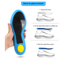 Carbon Fiber Insole with Arch Support,High Arch & Rigid Support Shoe Insert for