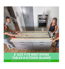 GoSports Shuffleboard and Curling 2 in 1 Board Games  Classic Tabletop or Giant Size  Choose Your Style