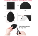 24PCS Non Slip Shoe Pads for Bottom of Shoes, Shoe Grips for Heels Anti Slip, Self-Adhesive Non-Skid Stickers for Shoes (3 Style, Black)