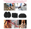 24PCS Non Slip Shoe Pads for Bottom of Shoes, Shoe Grips for Heels Anti Slip, Self-Adhesive Non-Skid Stickers for Shoes (3 Style, Black)
