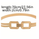 Golden Double-strand Elastic Women's Belt Buckle Women's Casual Fashion Spring Metal Waist Chain With Skirt