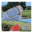 Golf Unisex Fashionable Canvas Belt, Women's Men's Casual Elastic Braided Belt