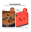 Grajar DND Dice Set 42 Pcs polyhedral dice Set with 6 Colorful Animal Pattern Dice Bag and PU Leather and Velvet dice Tray for Dungeons and Dragons D&D RPG MTG Table Games Starry Sky