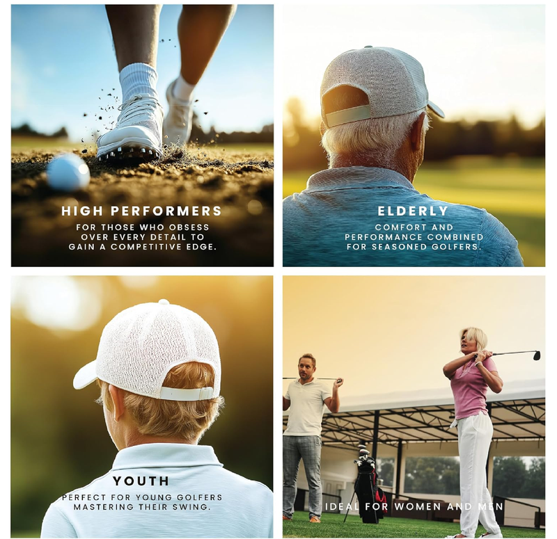 GripLab Ultimate Golf Grip Insoles - Non Slip Rubber Grip & Traction Design for Golfers